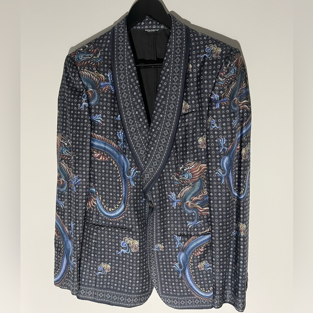 Dolce and Gabbana Silk Blazer